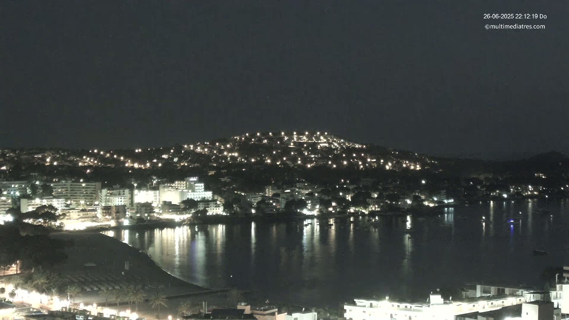 Mallorca, Santa Ponsa Beach Live Cam - Balearic Islands, Spain
