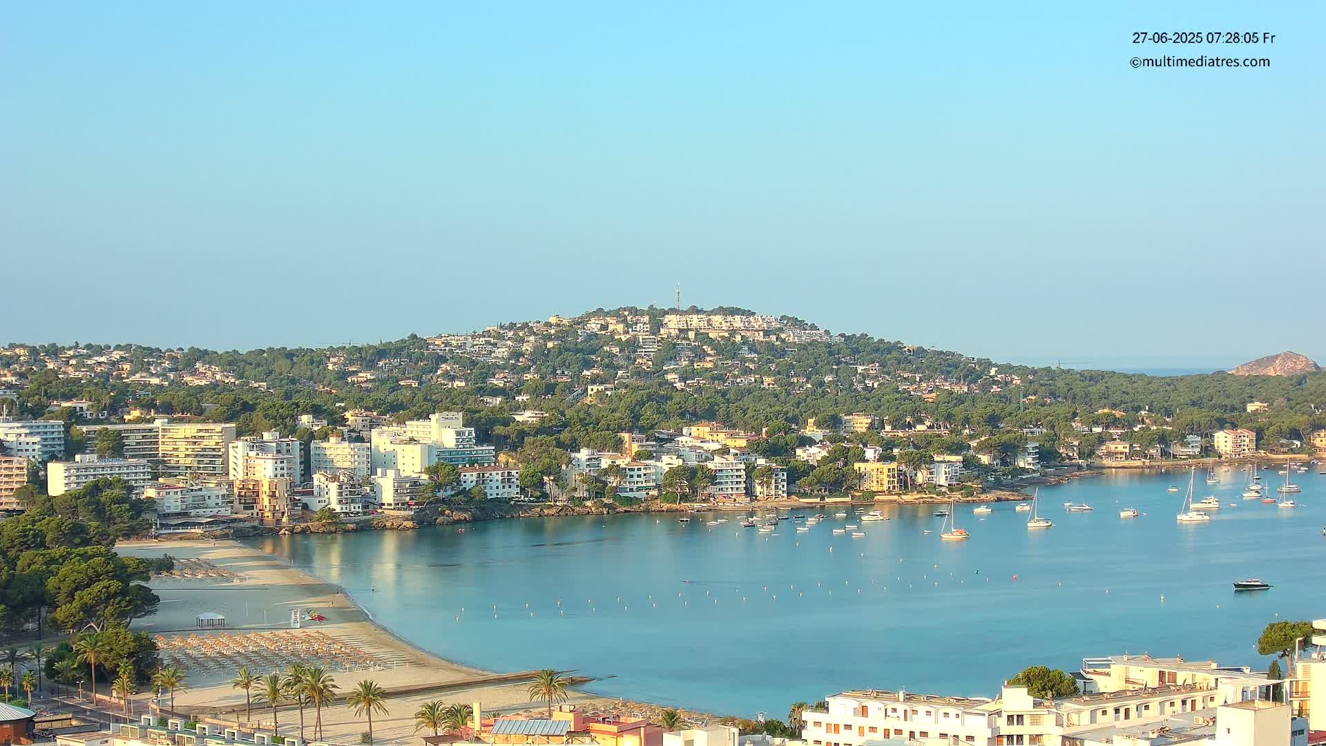 Mallorca, Santa Ponsa Beach Live Cam - Balearic Islands, Spain