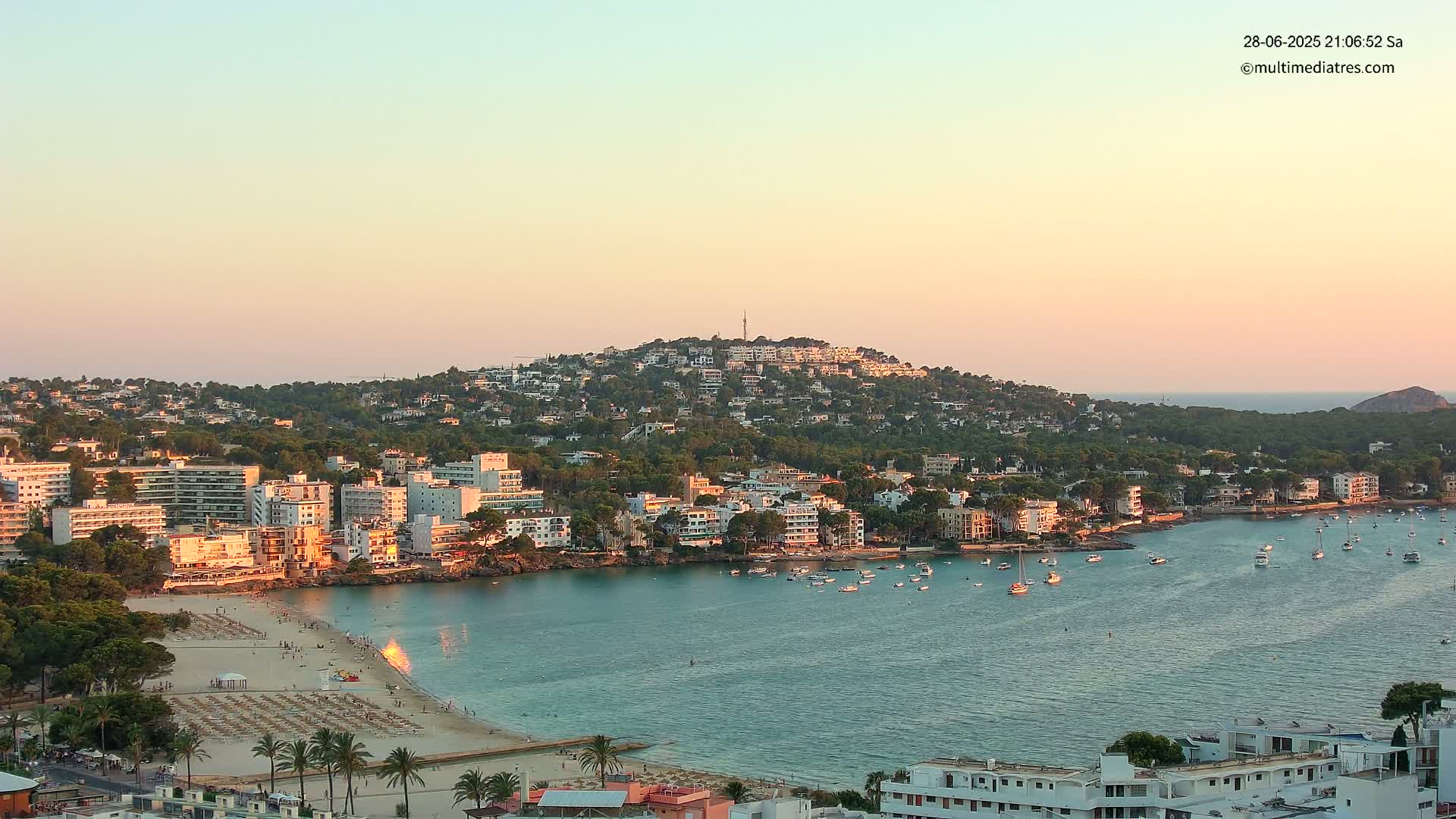 Mallorca, Santa Ponsa Beach Live Cam - Balearic Islands, Spain