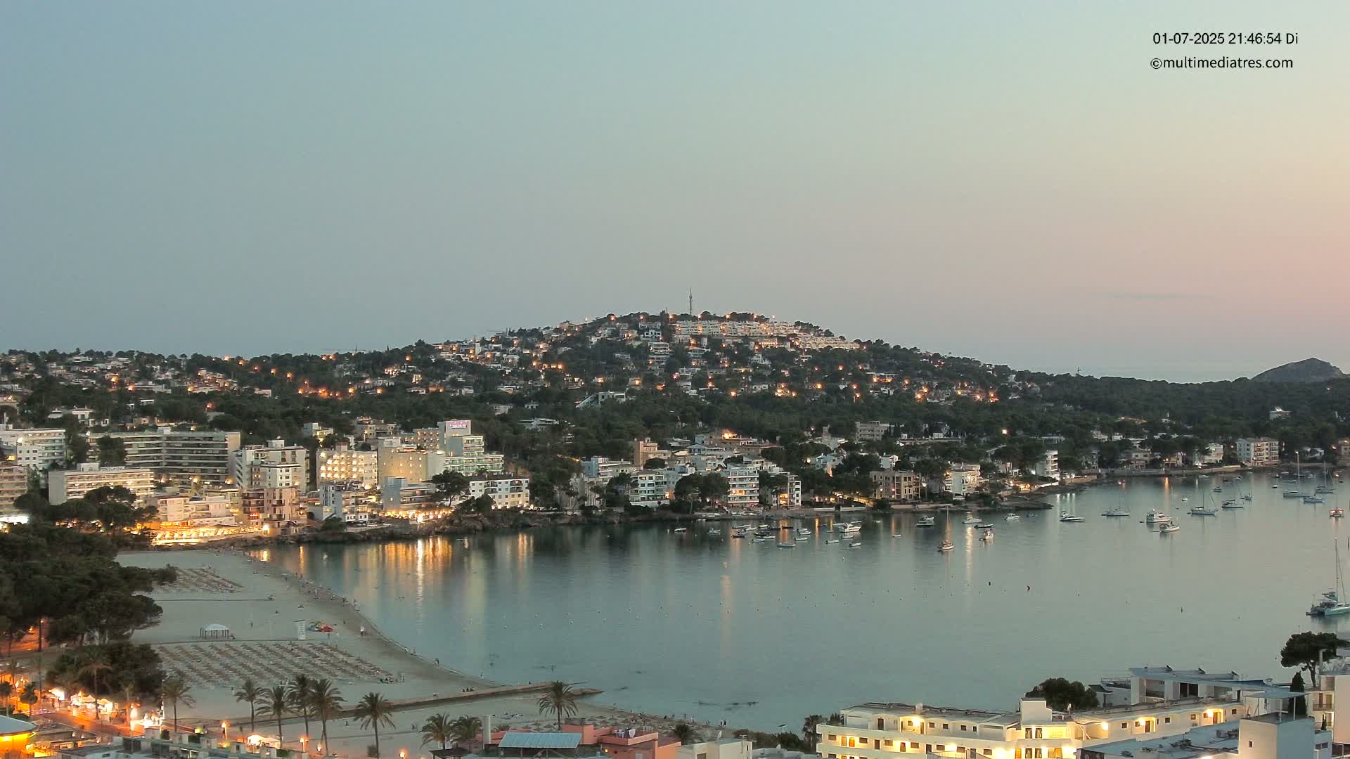 Mallorca, Santa Ponsa Beach Live Cam - Balearic Islands, Spain