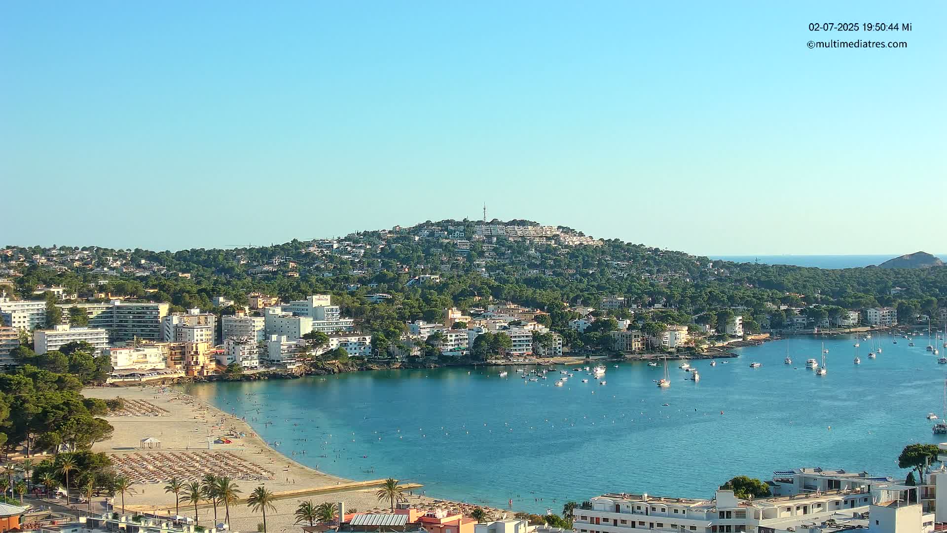 Mallorca, Santa Ponsa Beach Live Cam - Balearic Islands, Spain