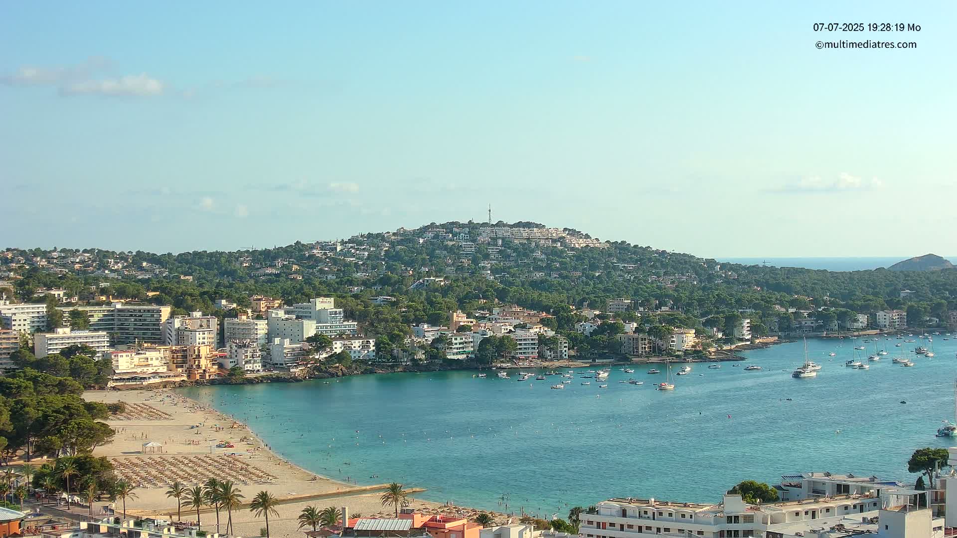 Mallorca, Santa Ponsa Beach Live Cam - Balearic Islands, Spain