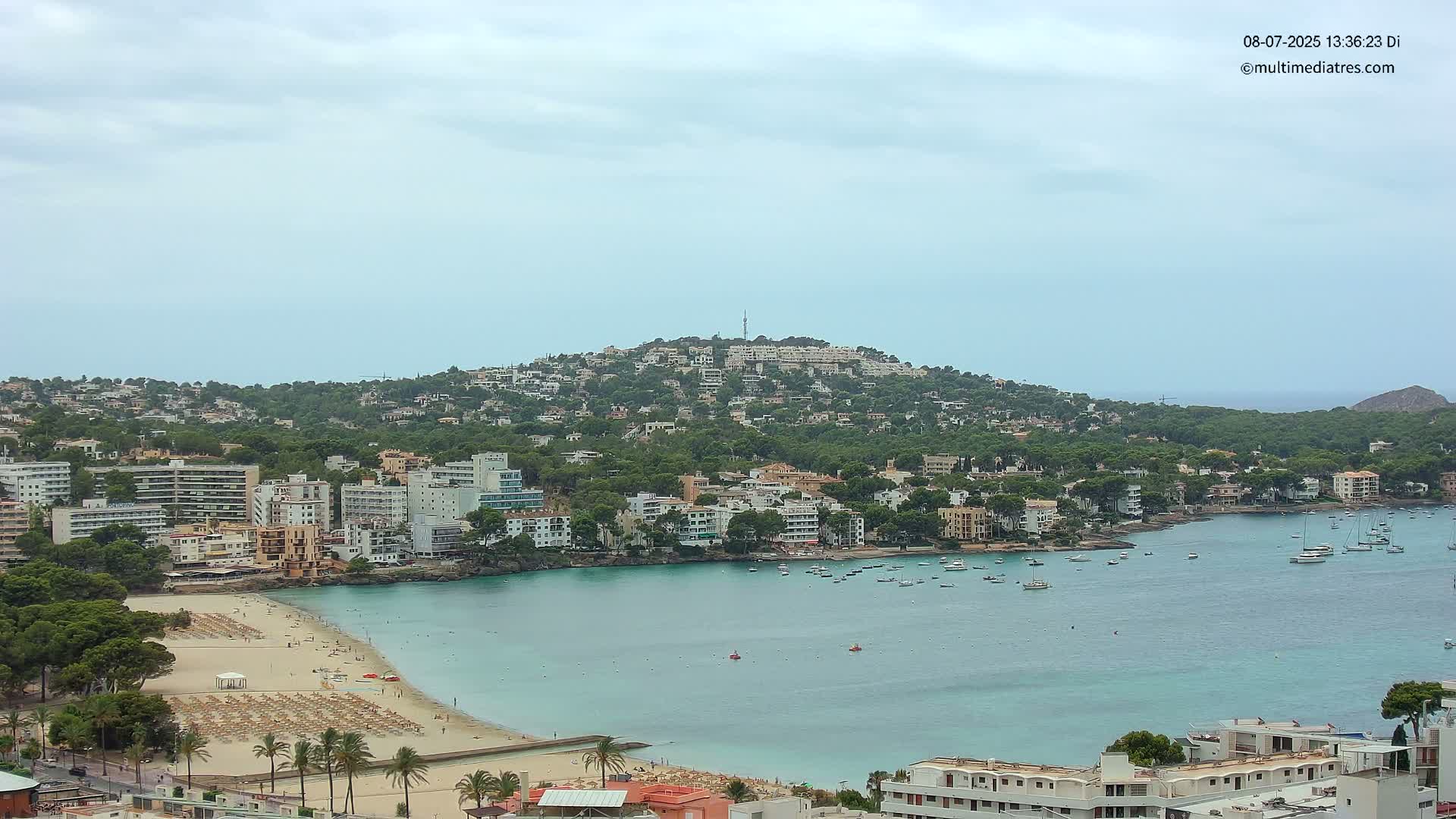 Mallorca, Santa Ponsa Beach Live Cam - Balearic Islands, Spain