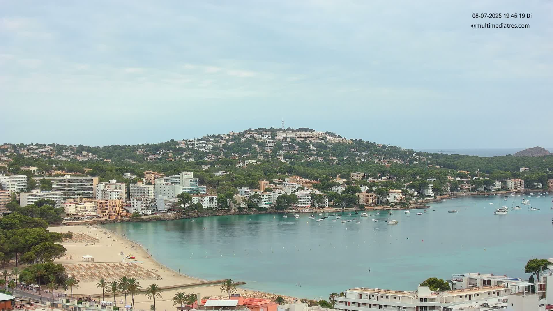 Mallorca, Santa Ponsa Beach Live Cam - Balearic Islands, Spain