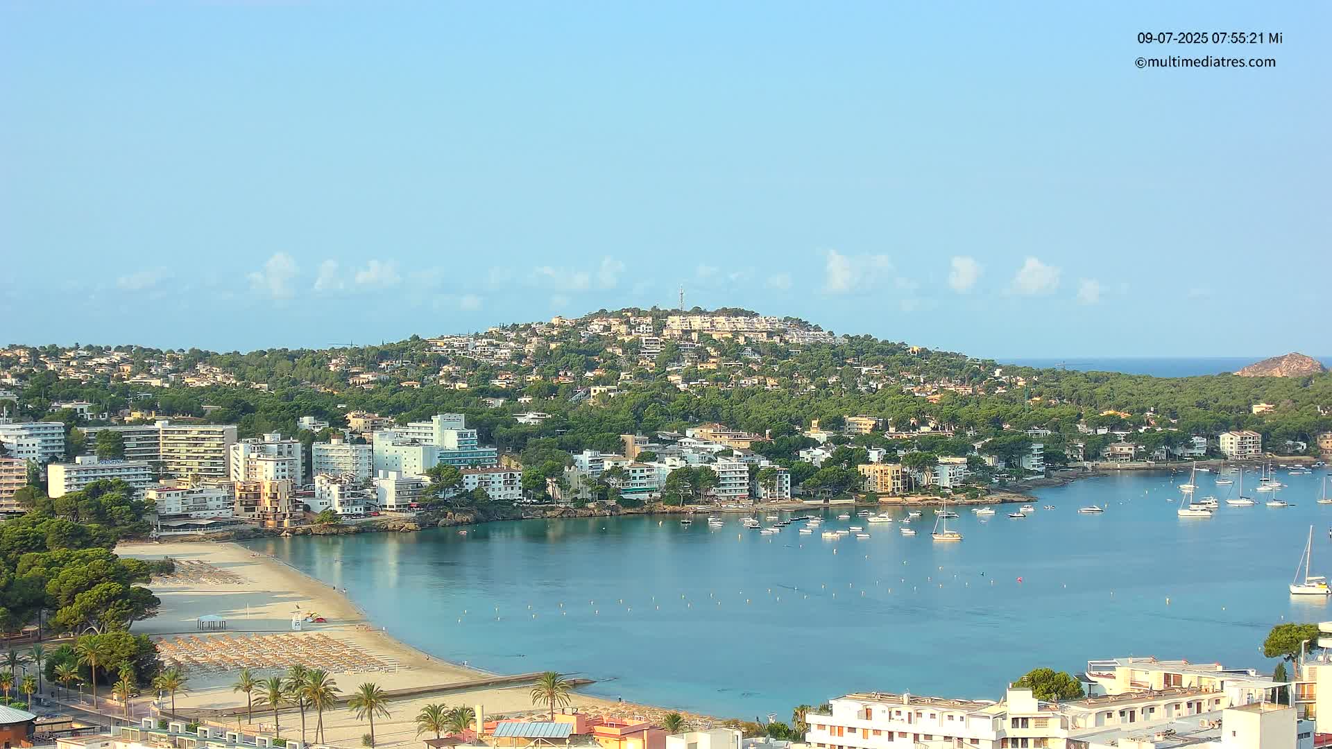 Mallorca, Santa Ponsa Beach Live Cam - Balearic Islands, Spain