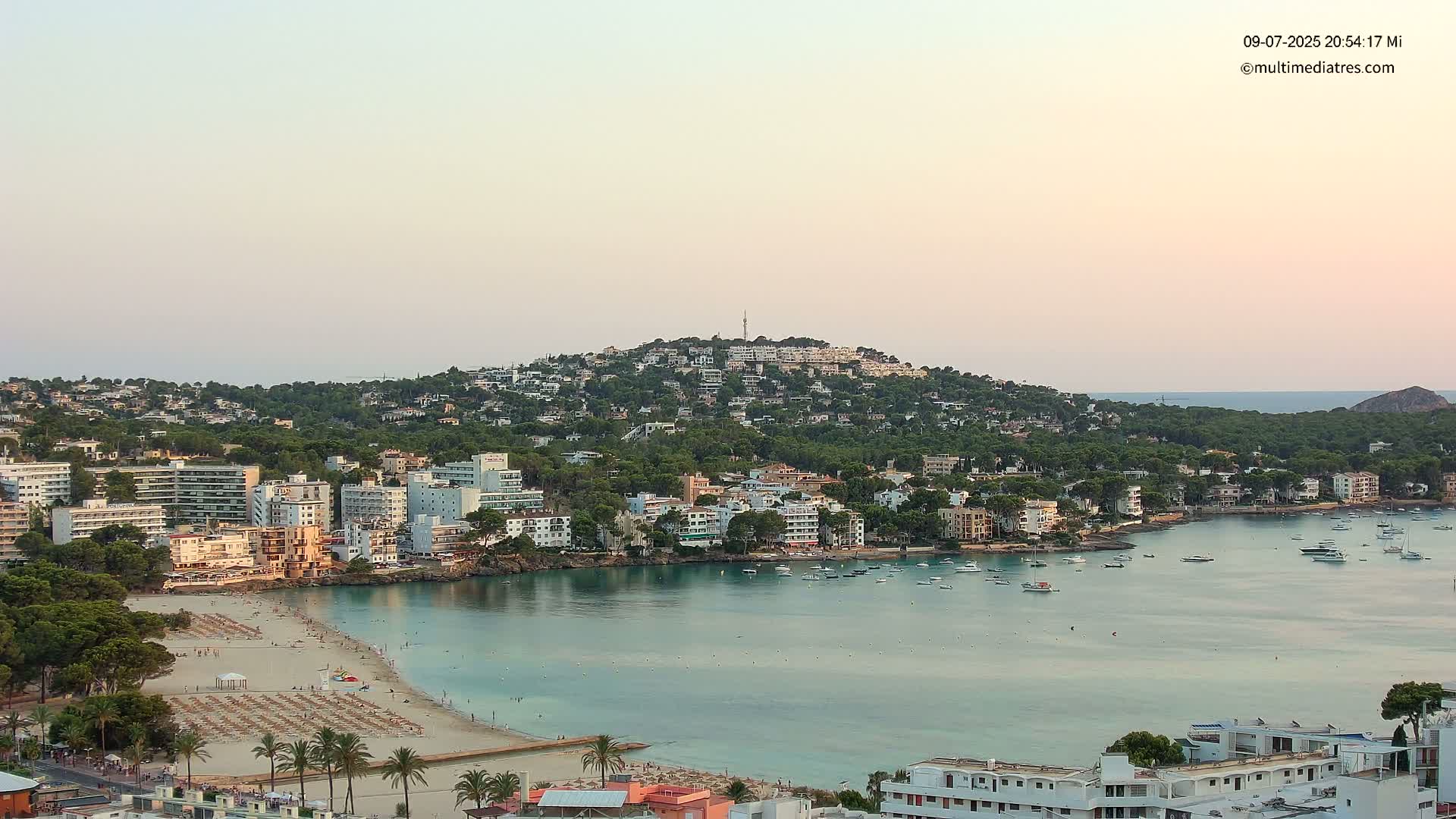 Mallorca, Santa Ponsa Beach Live Cam - Balearic Islands, Spain