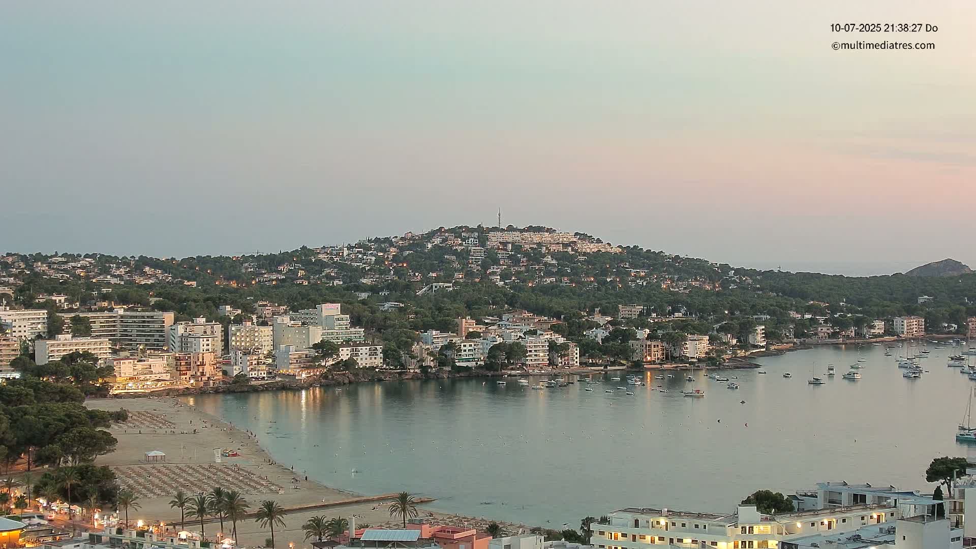 Mallorca, Santa Ponsa Beach Live Cam - Balearic Islands, Spain