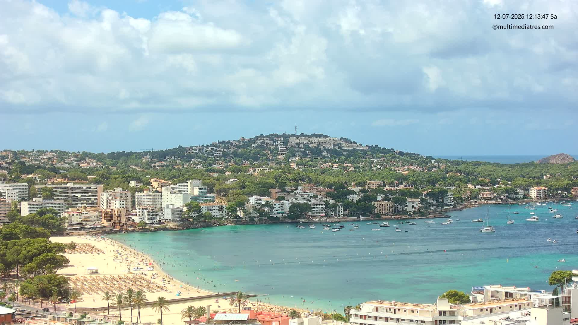 Mallorca, Santa Ponsa Beach Live Cam - Balearic Islands, Spain