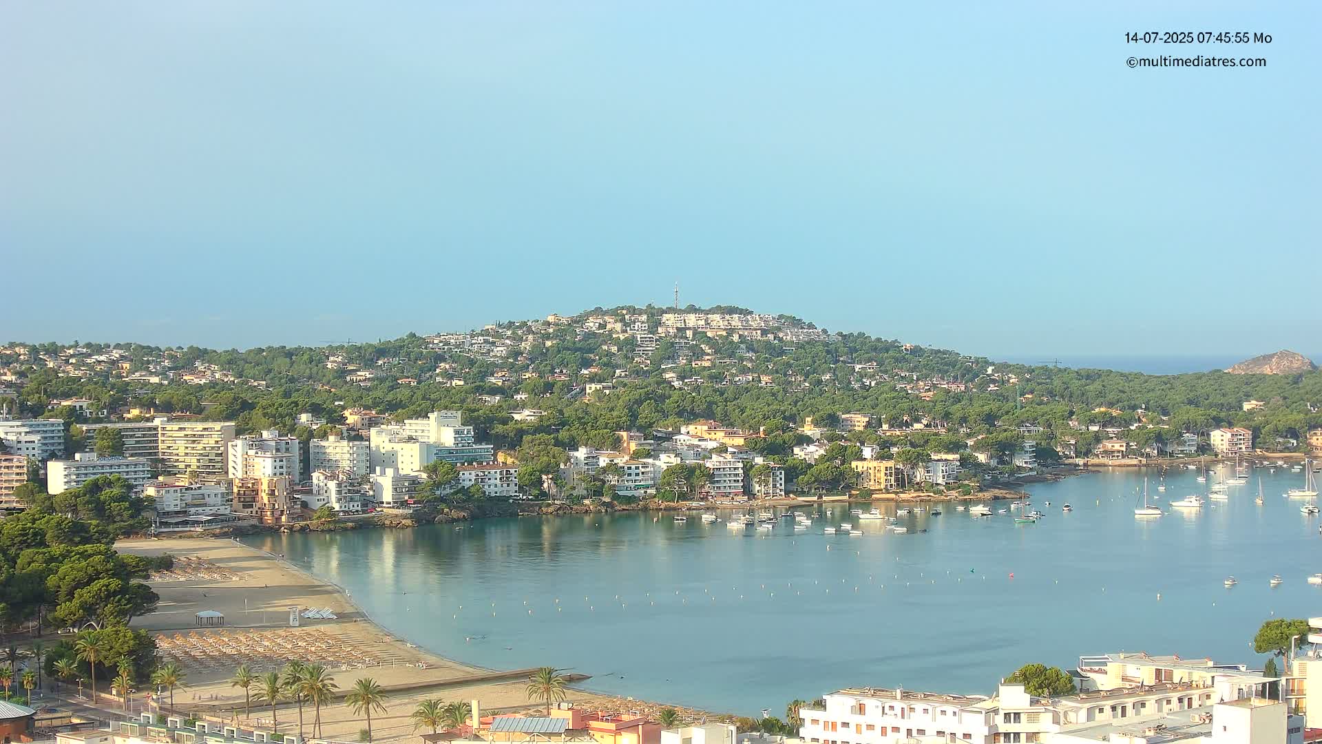 Mallorca, Santa Ponsa Beach Live Cam - Balearic Islands, Spain