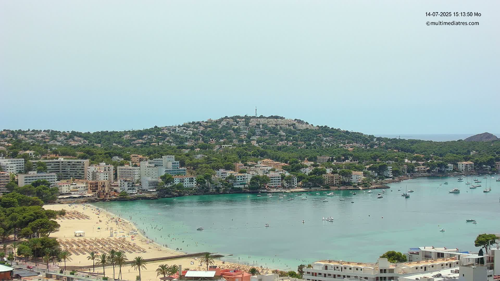 Mallorca, Santa Ponsa Beach Live Cam - Balearic Islands, Spain