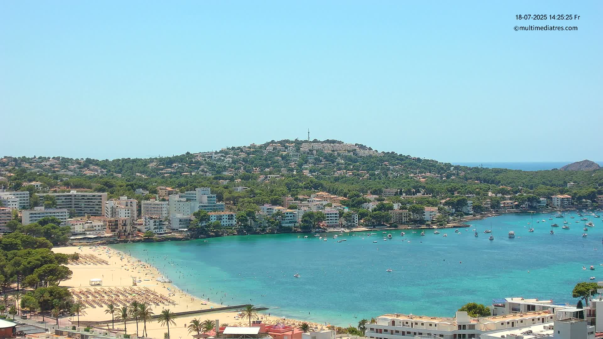 Mallorca, Santa Ponsa Beach Live Cam - Balearic Islands, Spain