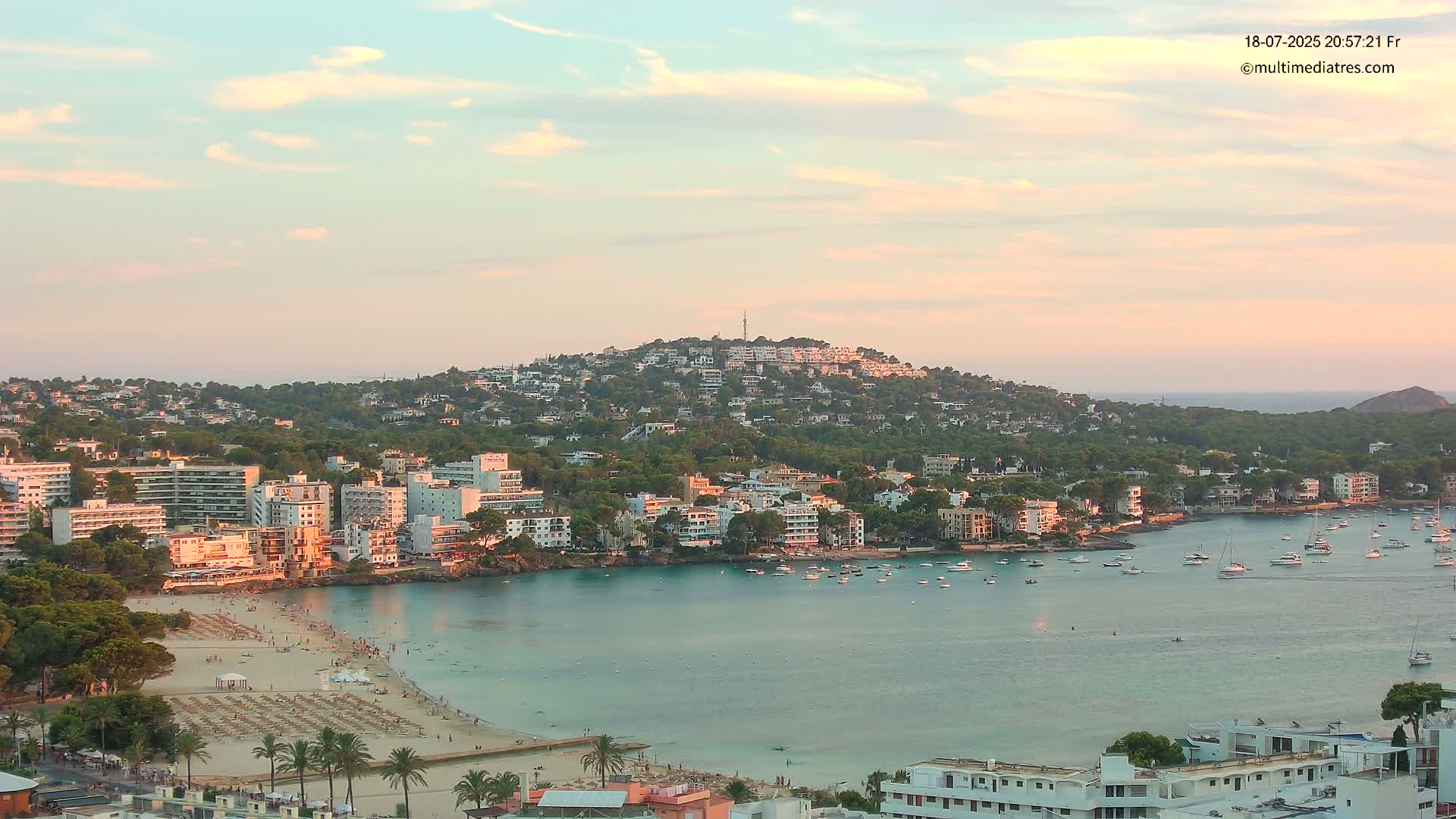 Mallorca, Santa Ponsa Beach Live Cam - Balearic Islands, Spain