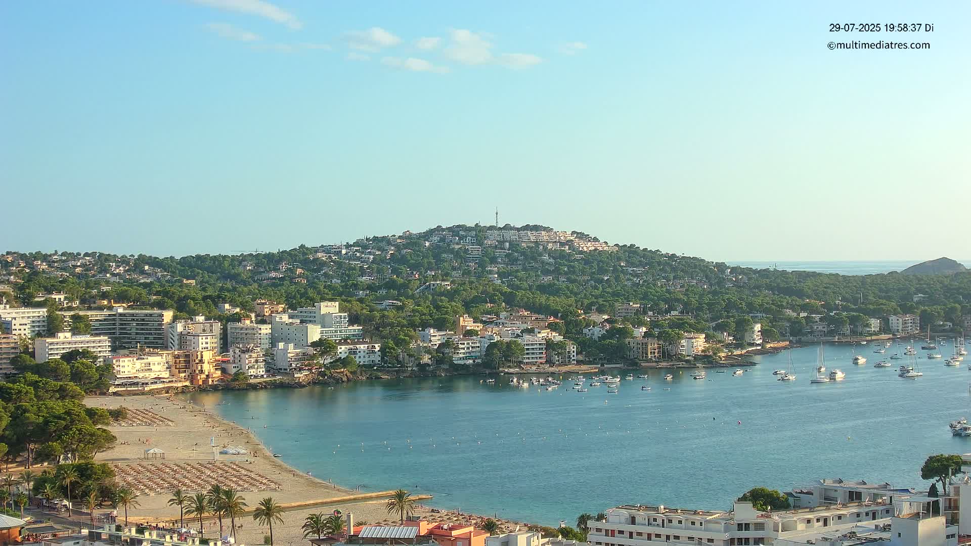 Mallorca, Santa Ponsa Beach Live Cam - Balearic Islands, Spain