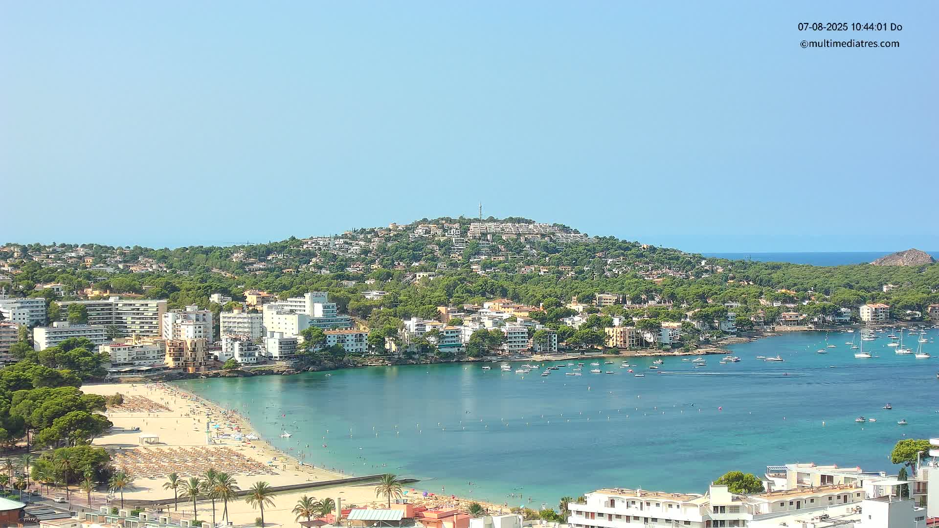 Mallorca, Santa Ponsa Beach Live Cam - Balearic Islands, Spain