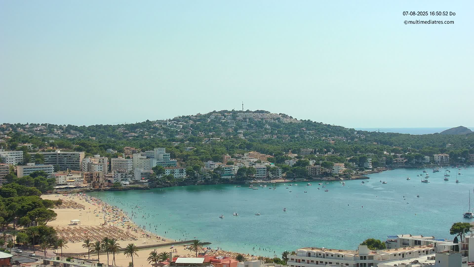 Mallorca, Santa Ponsa Beach Live Cam - Balearic Islands, Spain