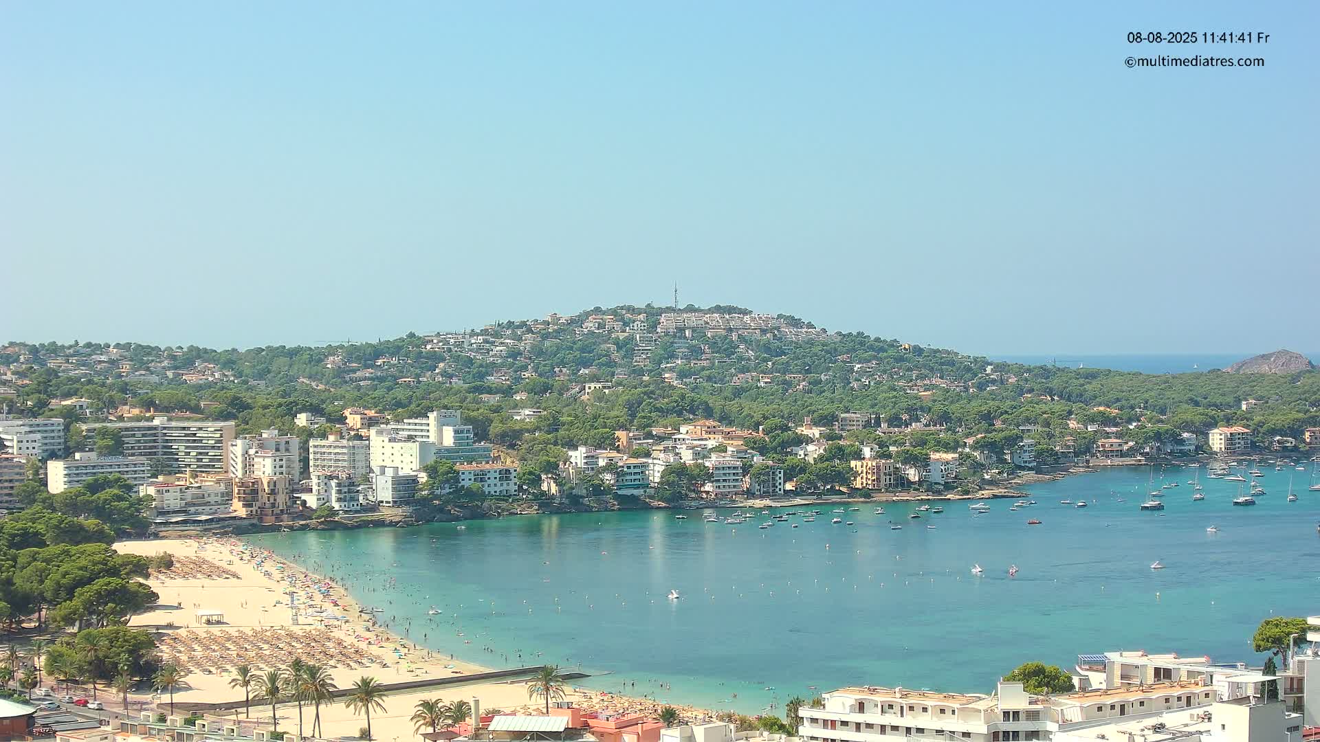 Mallorca, Santa Ponsa Beach Live Cam - Balearic Islands, Spain