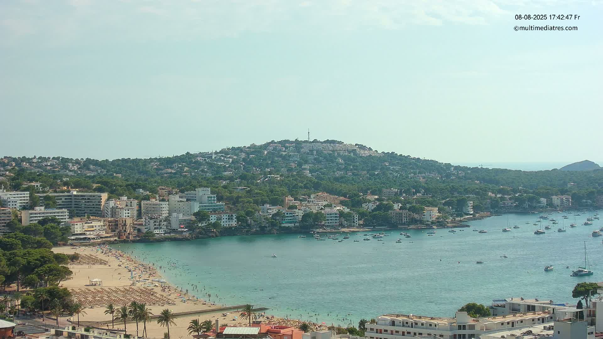Mallorca, Santa Ponsa Beach Live Cam - Balearic Islands, Spain