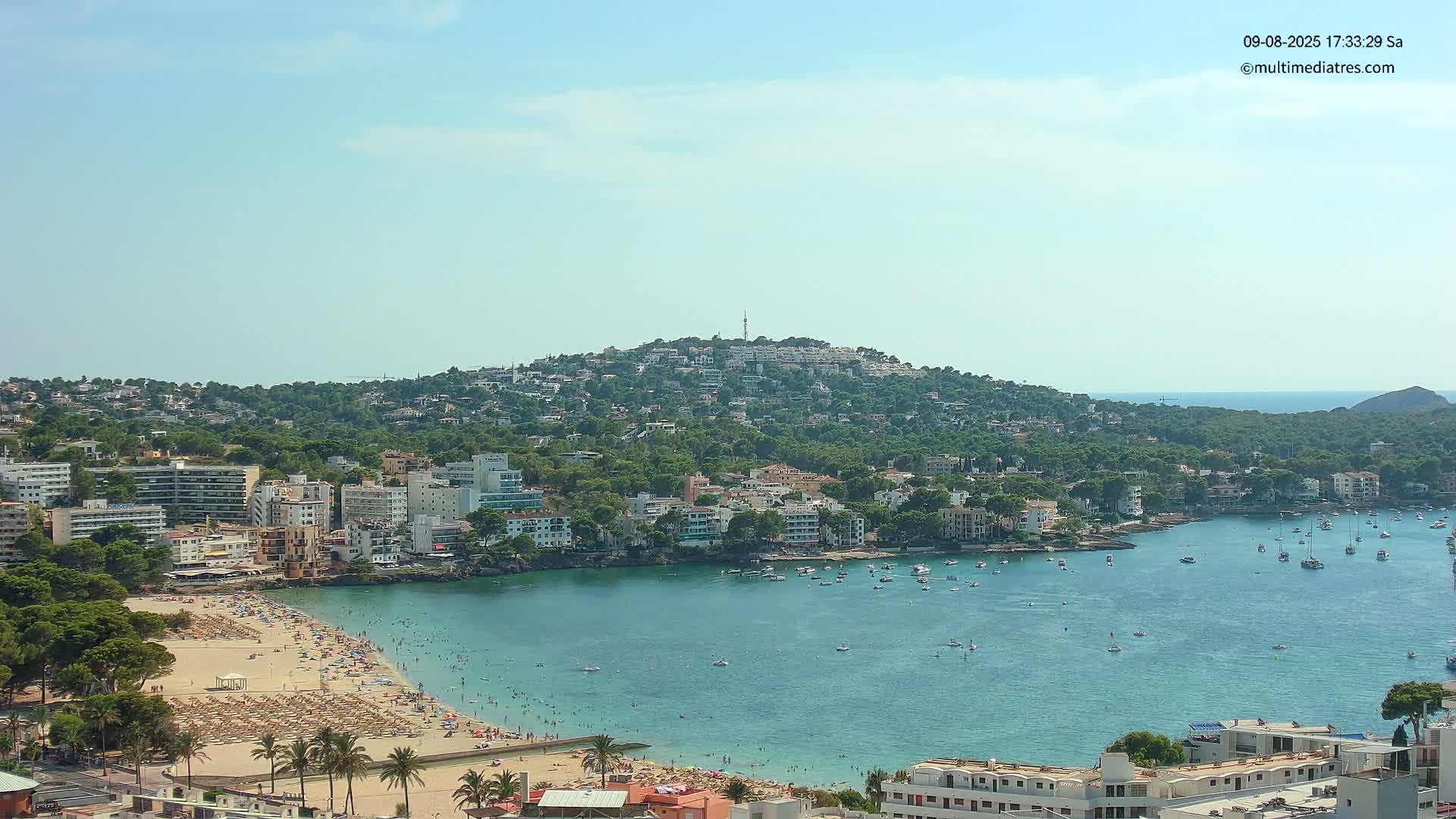 Mallorca, Santa Ponsa Beach Live Cam - Balearic Islands, Spain
