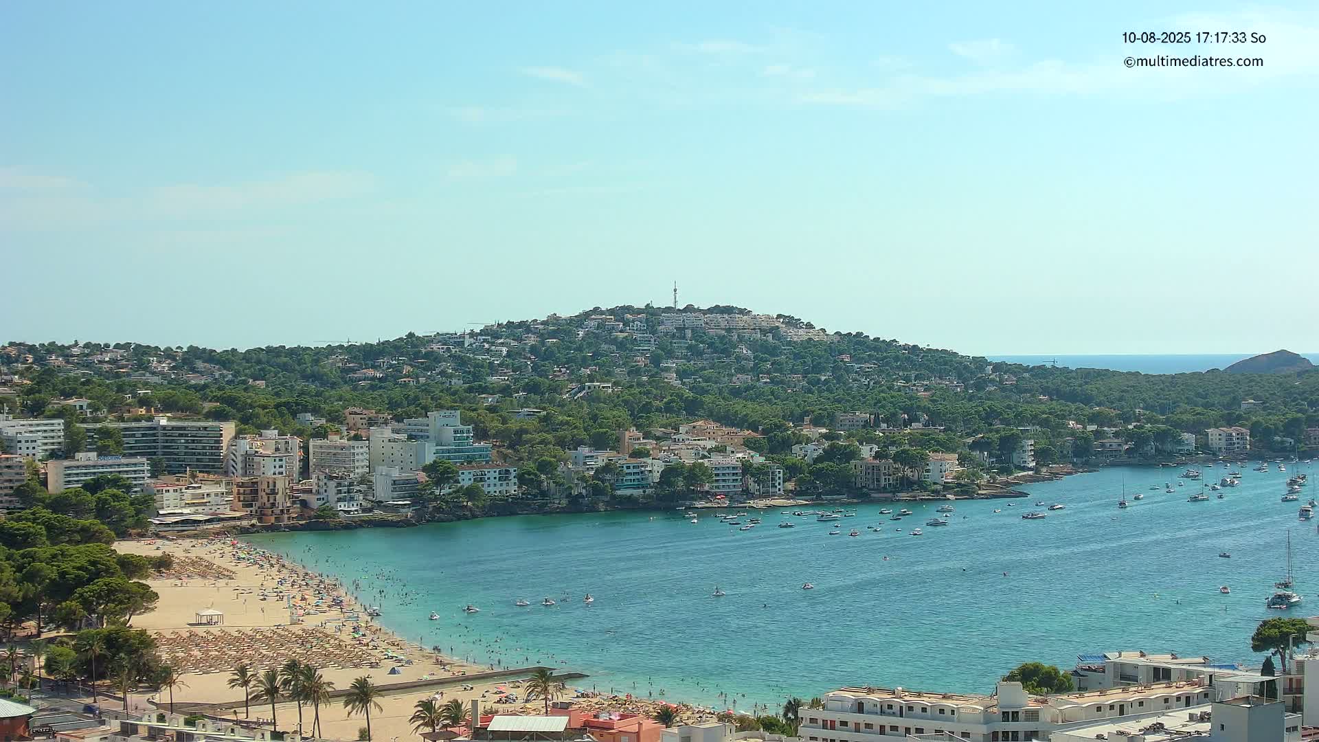 Mallorca, Santa Ponsa Beach Live Cam - Balearic Islands, Spain