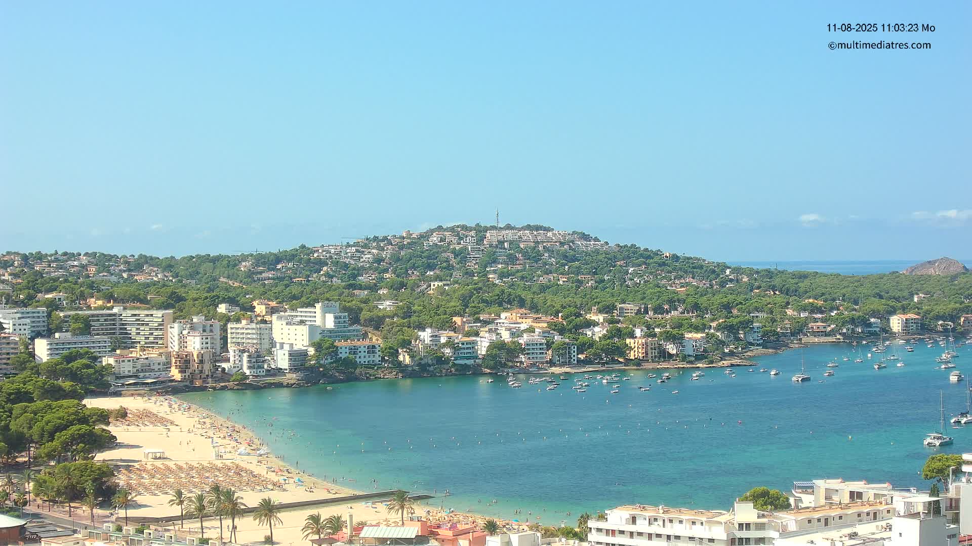 Mallorca, Santa Ponsa Beach Live Cam - Balearic Islands, Spain