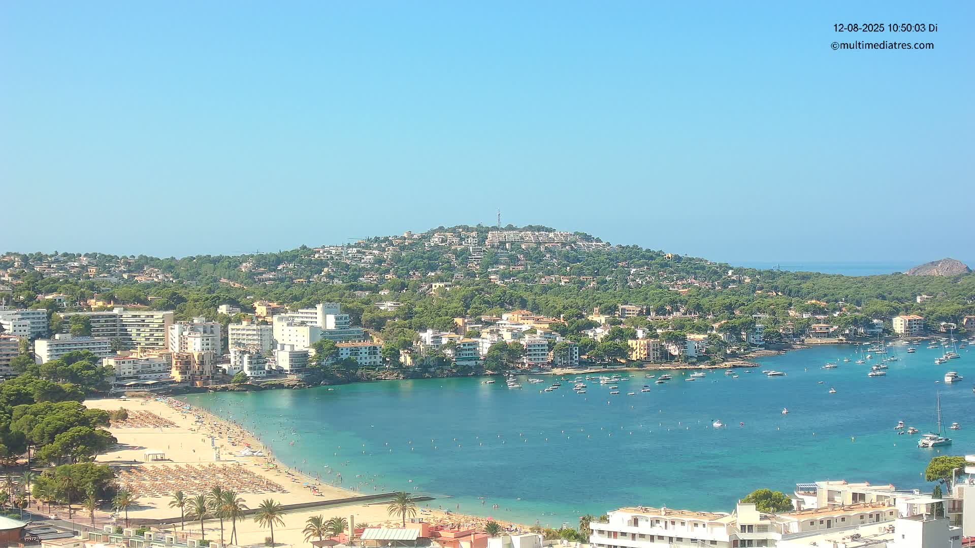 Mallorca, Santa Ponsa Beach Live Cam - Balearic Islands, Spain