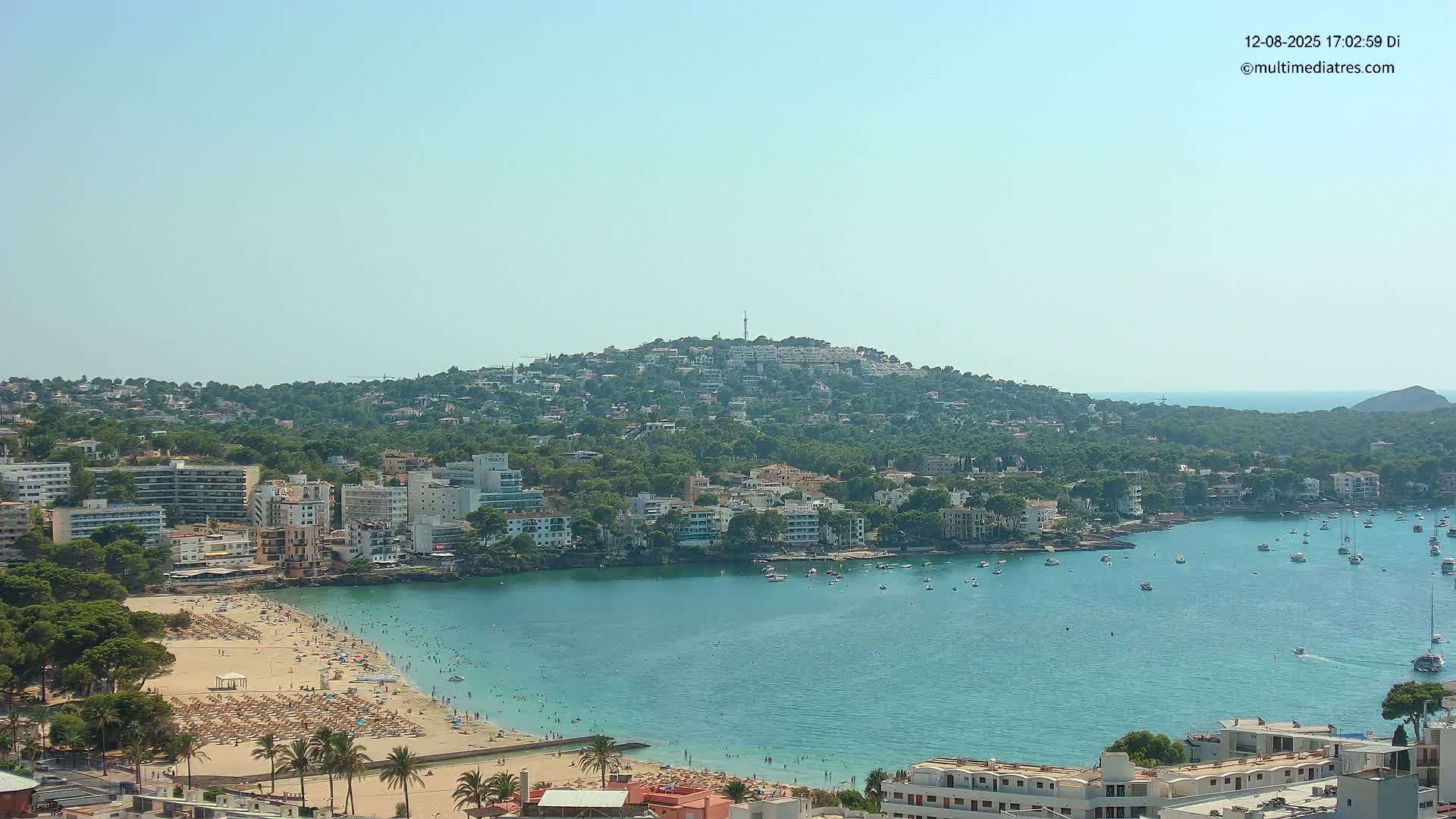 Mallorca, Santa Ponsa Beach Live Cam - Balearic Islands, Spain