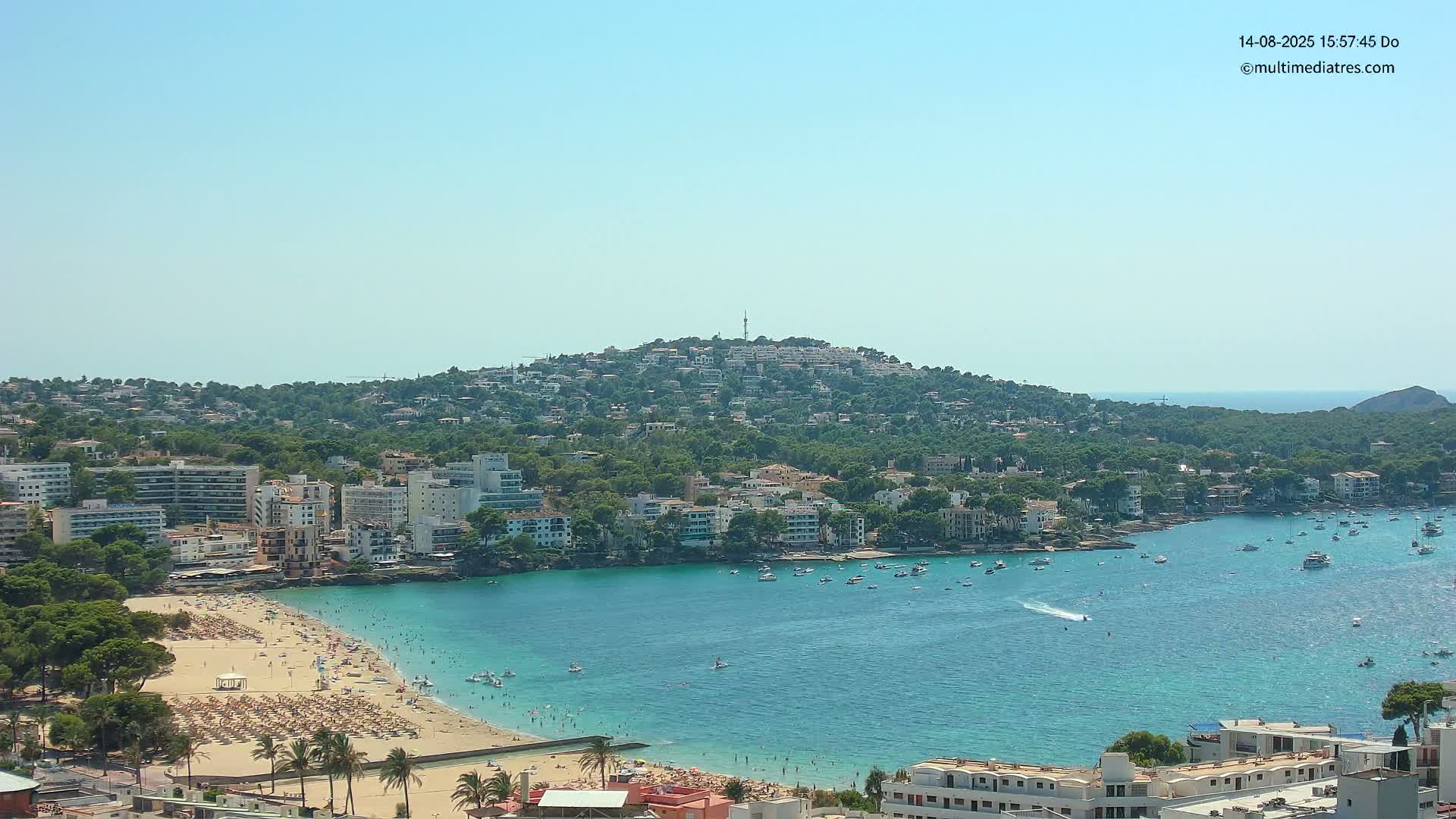 Mallorca, Santa Ponsa Beach Live Cam - Balearic Islands, Spain