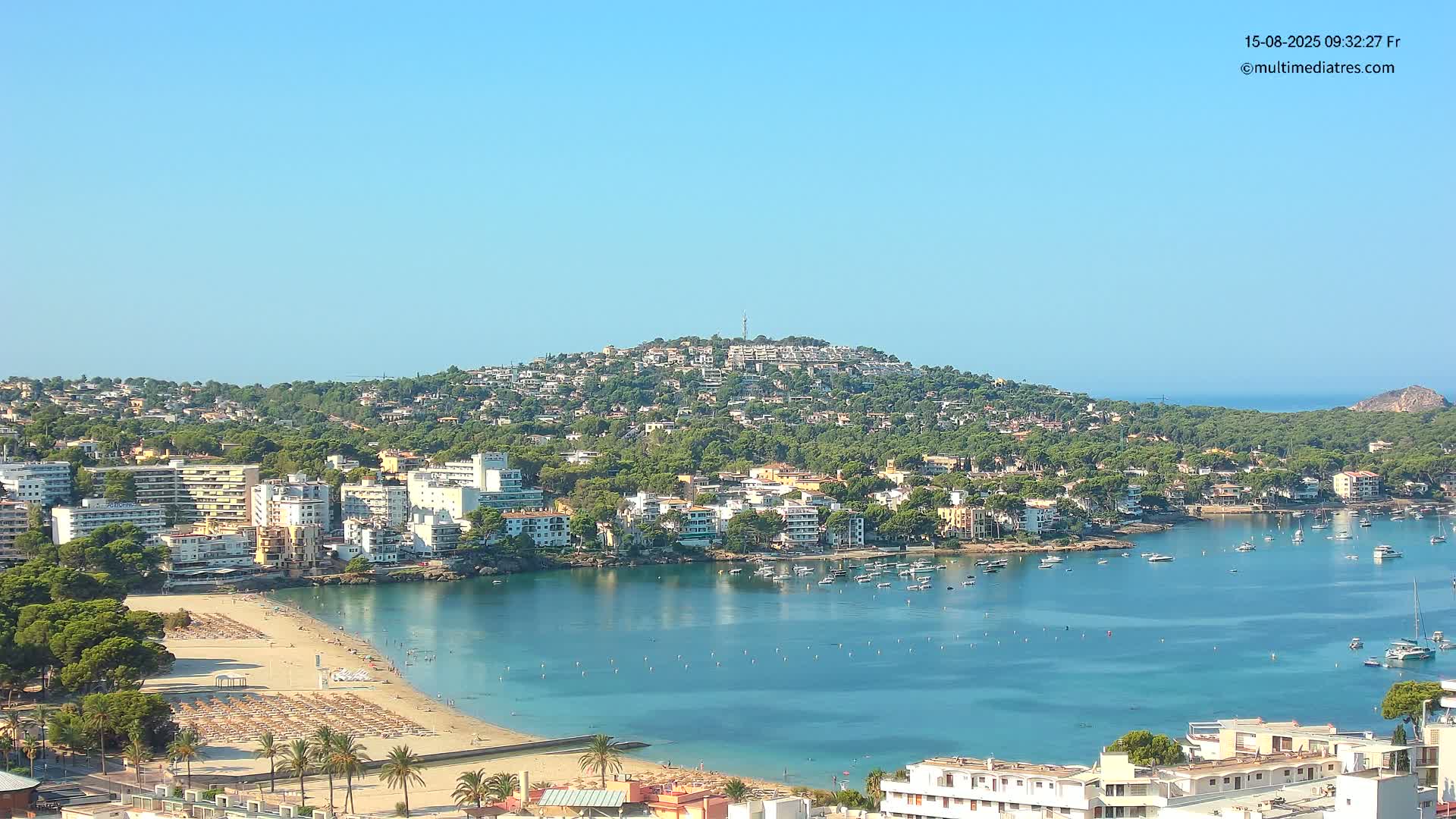 Mallorca, Santa Ponsa Beach Live Cam - Balearic Islands, Spain