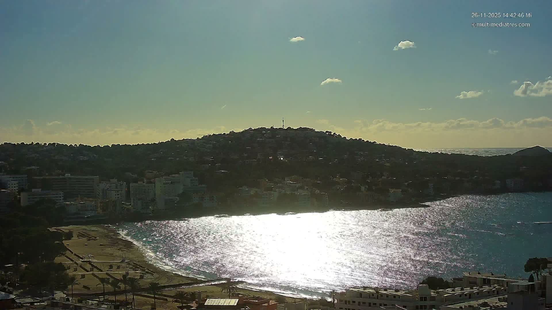 Mallorca, Santa Ponsa Beach Live Cam - Balearic Islands, Spain