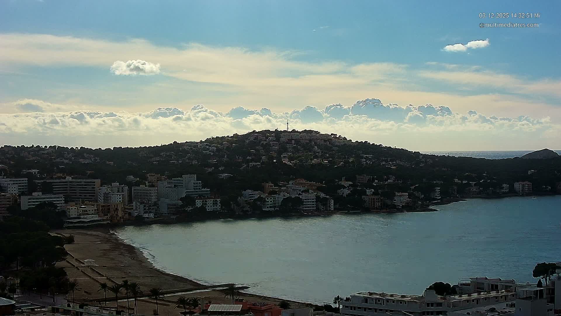 Mallorca, Santa Ponsa Beach Live Cam - Balearic Islands, Spain