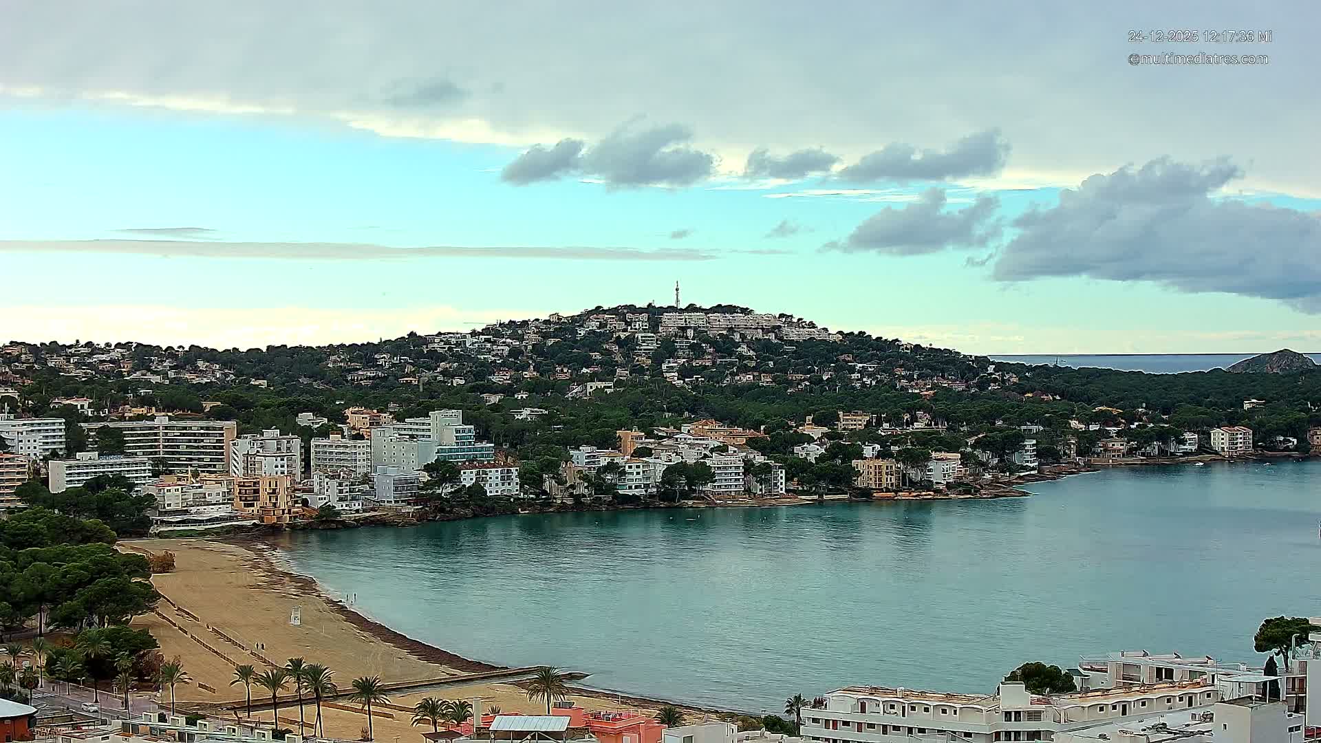 Mallorca, Santa Ponsa Beach Live Cam - Balearic Islands, Spain