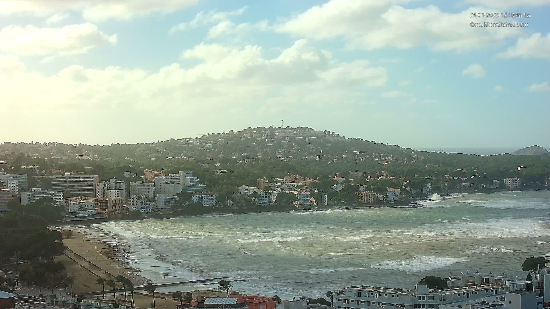 Mallorca, Santa Ponsa Beach Live Cam - Balearic Islands, Spain