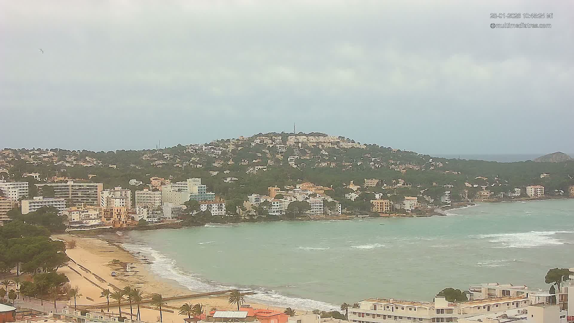 Mallorca, Santa Ponsa Beach Live Cam - Balearic Islands, Spain