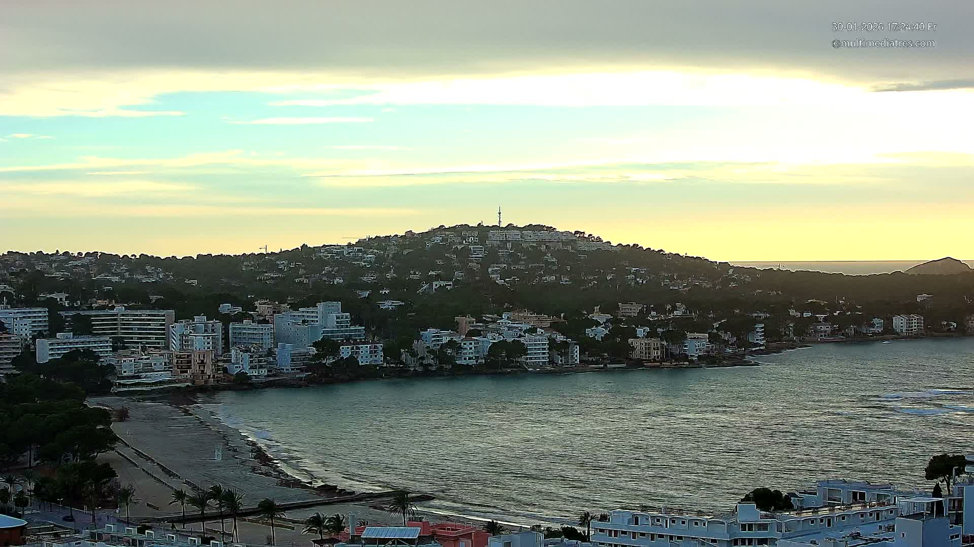 Mallorca, Santa Ponsa Beach Live Cam - Balearic Islands, Spain