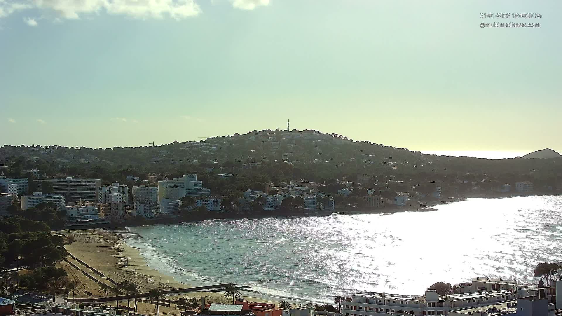 Mallorca, Santa Ponsa Beach Live Cam - Balearic Islands, Spain