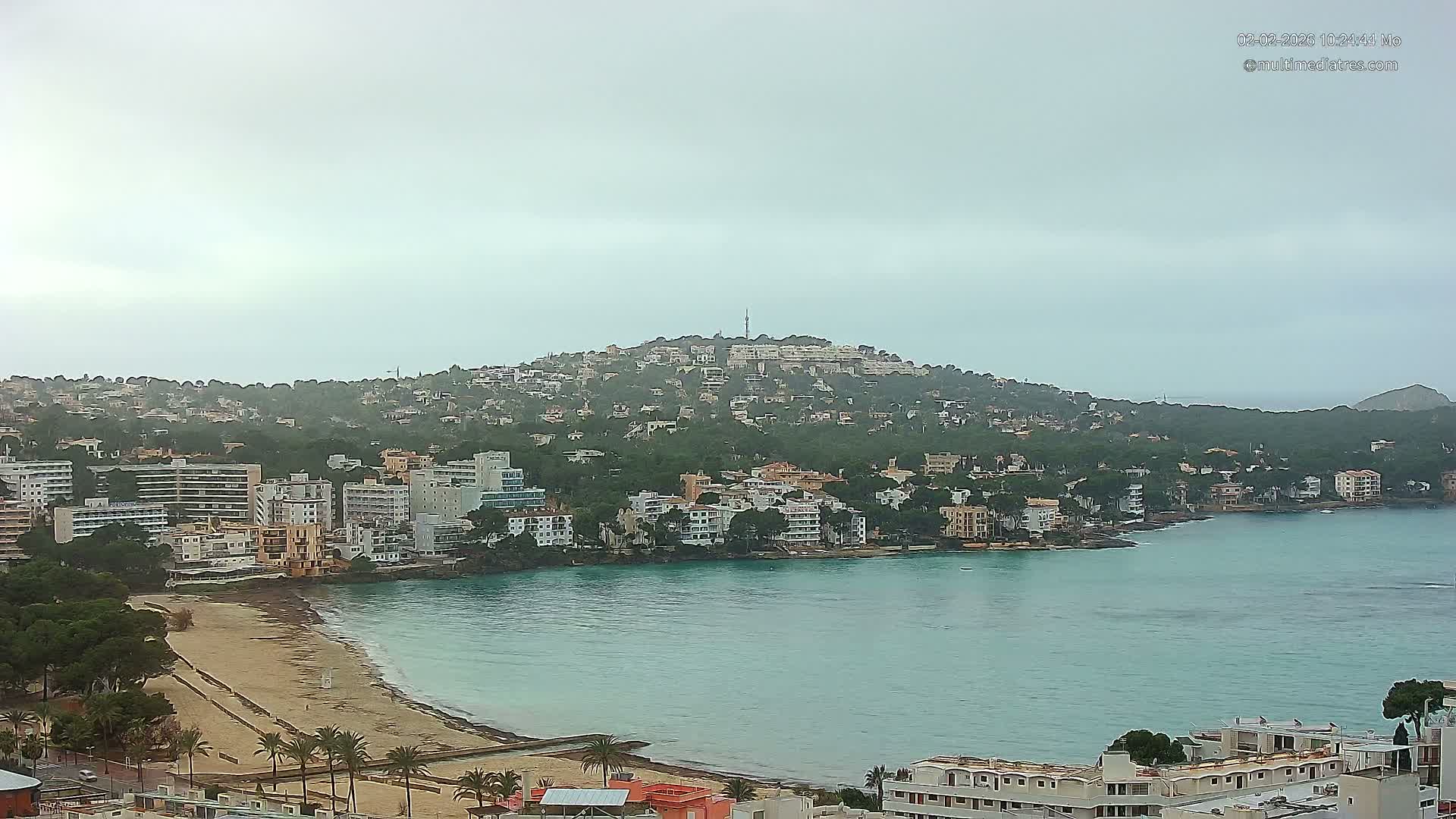 Mallorca, Santa Ponsa Beach Live Cam - Balearic Islands, Spain