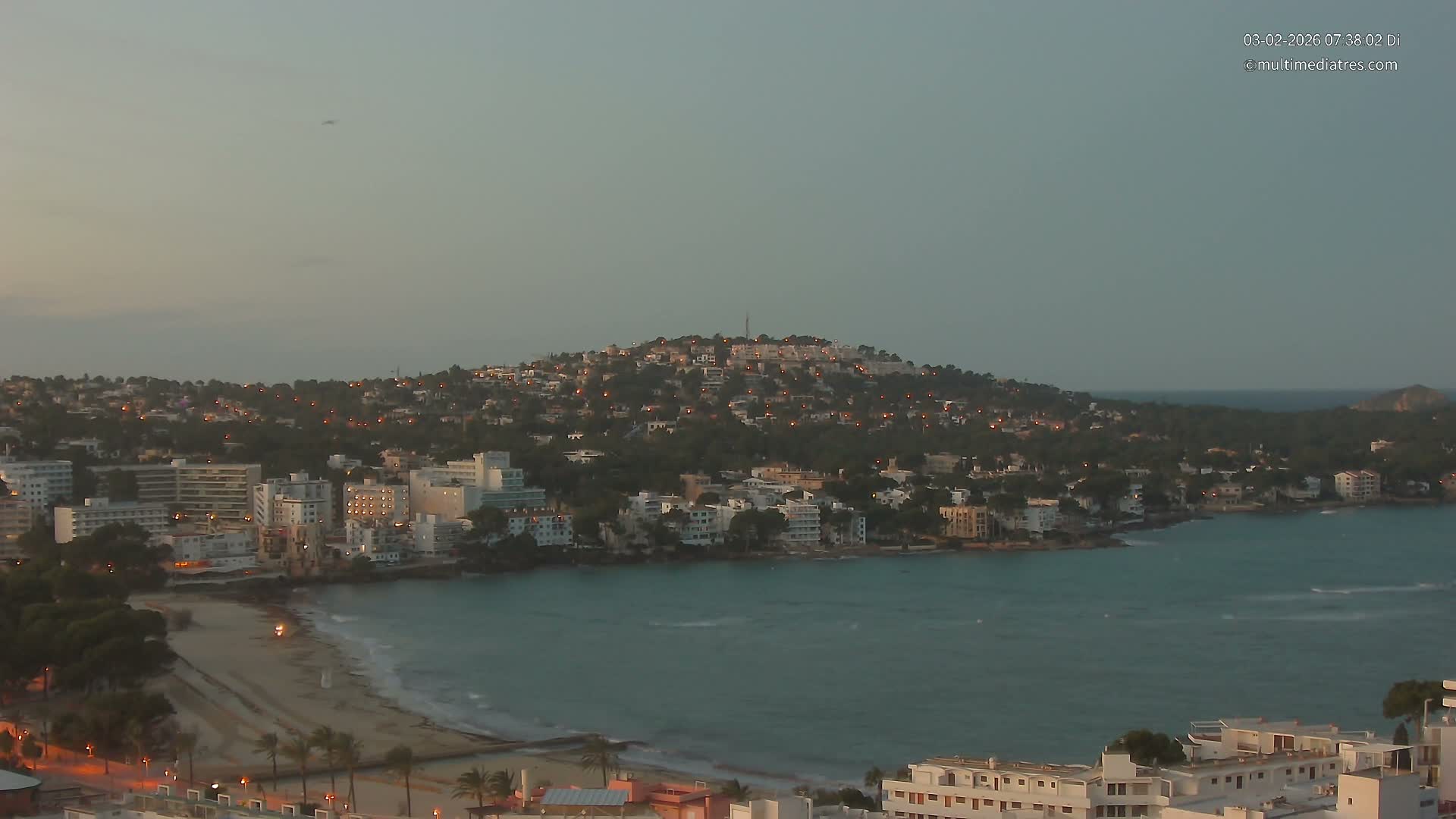 Mallorca, Santa Ponsa Beach Live Cam - Balearic Islands, Spain