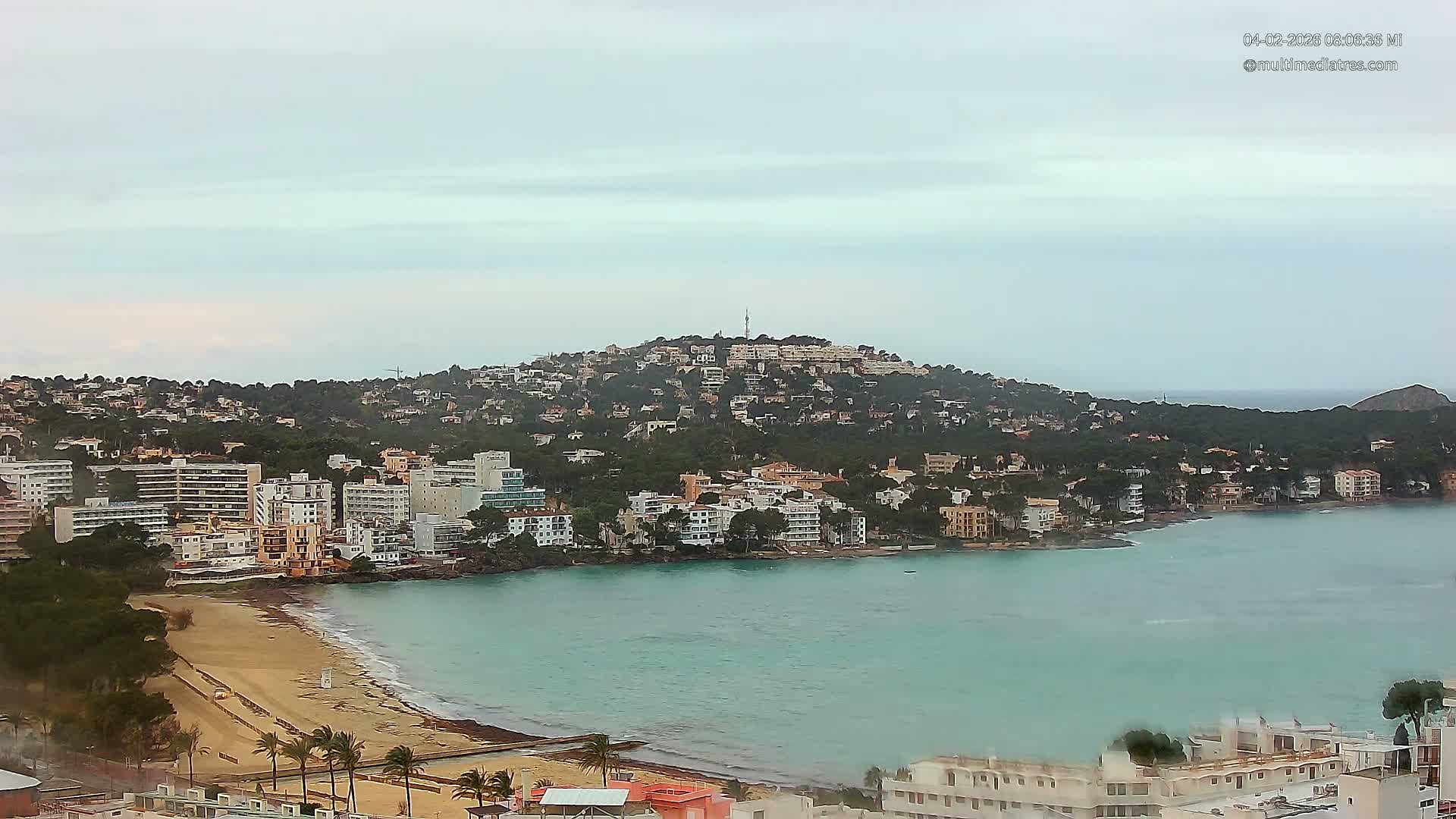 Mallorca, Santa Ponsa Beach Live Cam - Balearic Islands, Spain