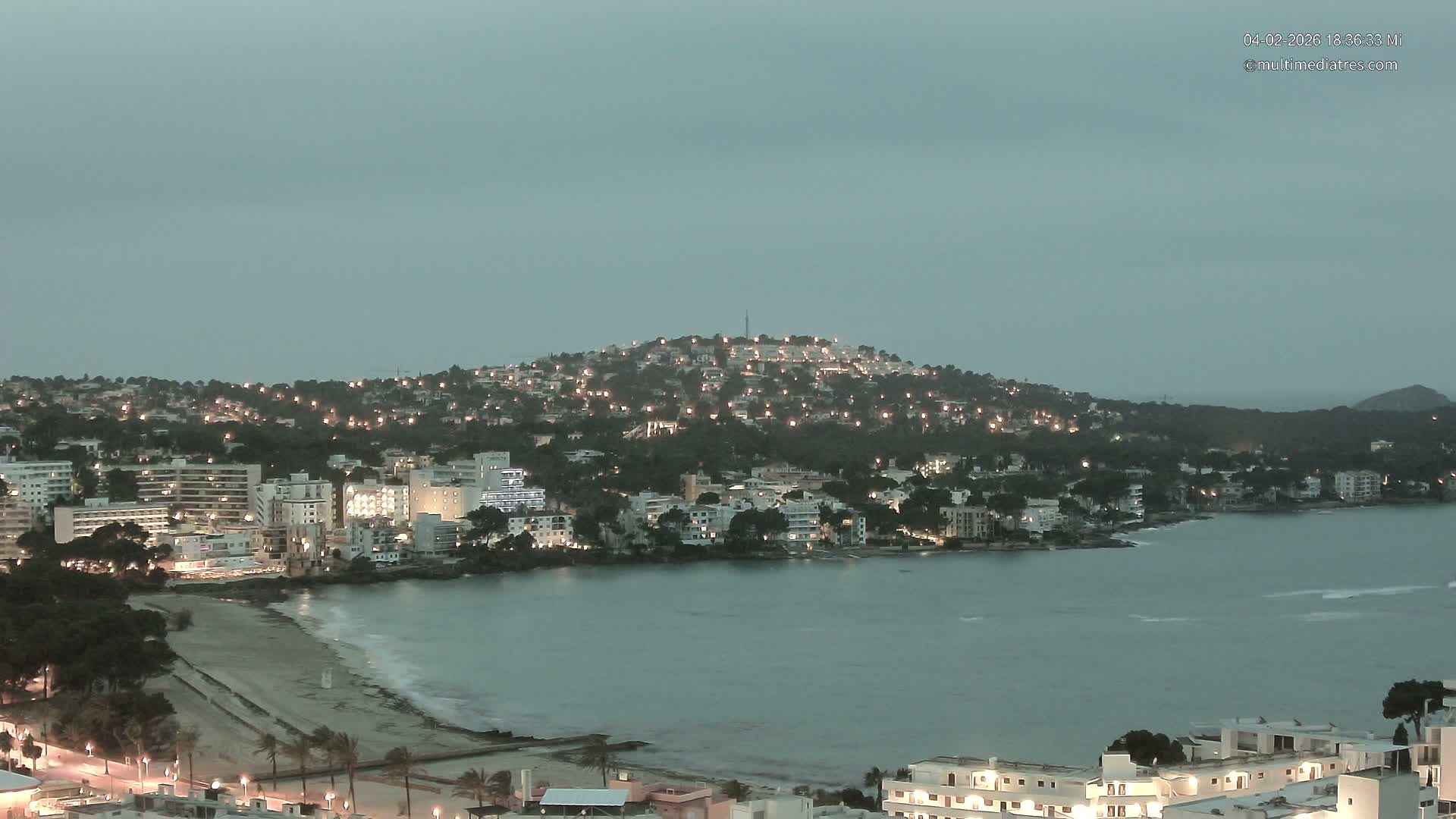 Mallorca, Santa Ponsa Beach Live Cam - Balearic Islands, Spain