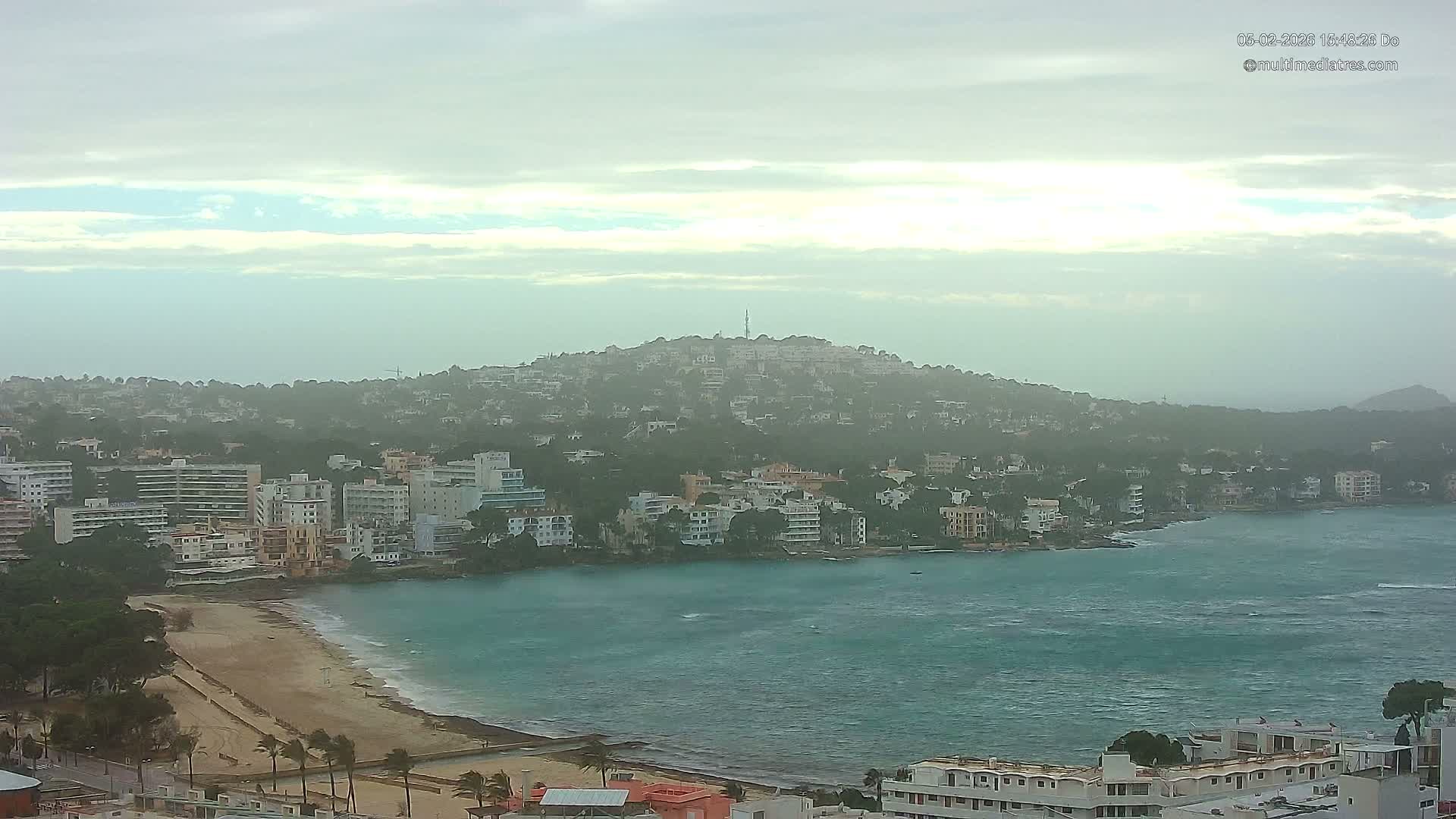 Mallorca, Santa Ponsa Beach Live Cam - Balearic Islands, Spain