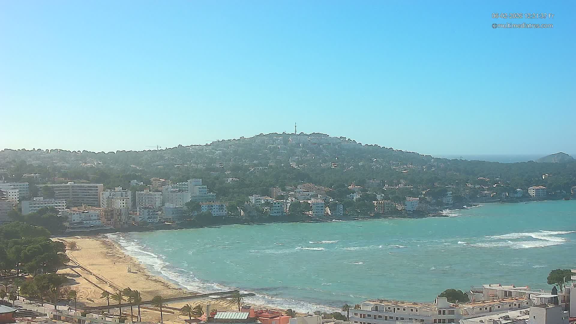 Mallorca, Santa Ponsa Beach Live Cam - Balearic Islands, Spain