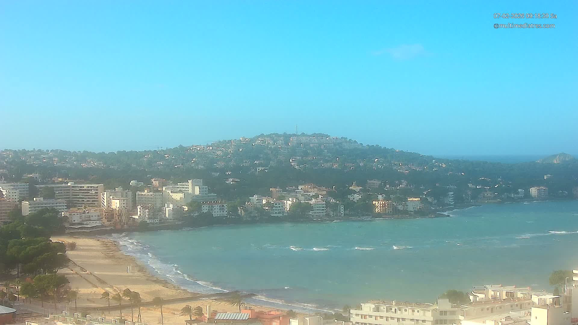 Mallorca, Santa Ponsa Beach Live Cam - Balearic Islands, Spain