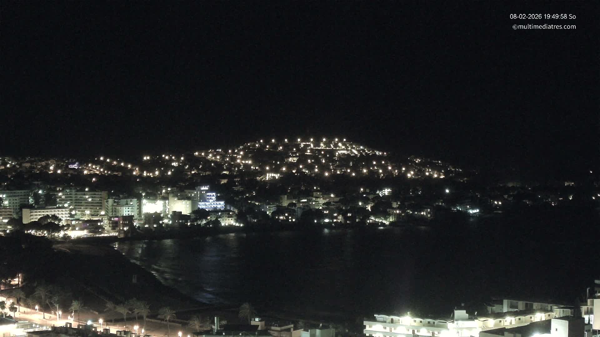 Mallorca, Santa Ponsa Beach Live Cam - Balearic Islands, Spain