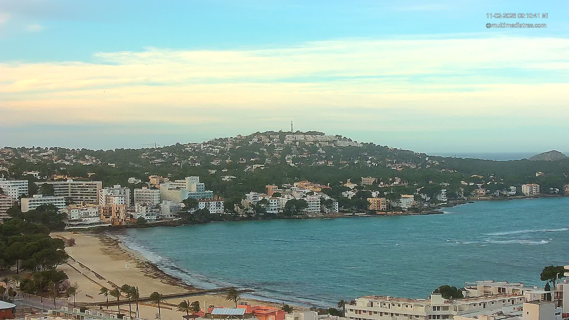 Mallorca, Santa Ponsa Beach Live Cam - Balearic Islands, Spain