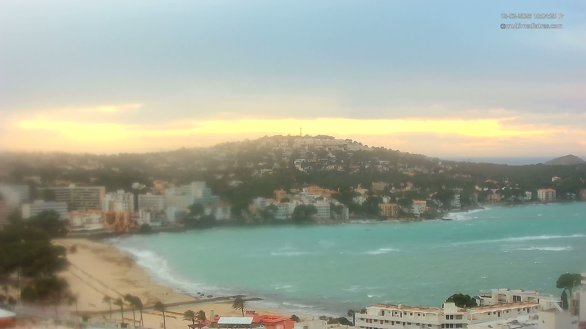 Mallorca, Santa Ponsa Beach Live Cam - Balearic Islands, Spain