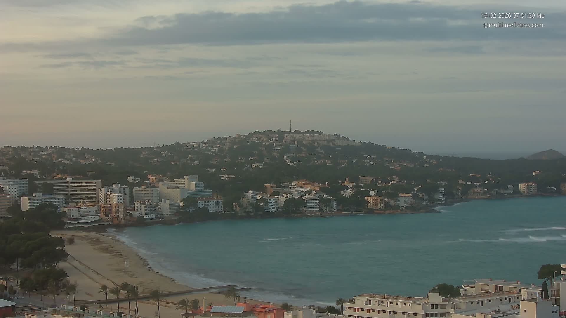 Mallorca, Santa Ponsa Beach Live Cam - Balearic Islands, Spain