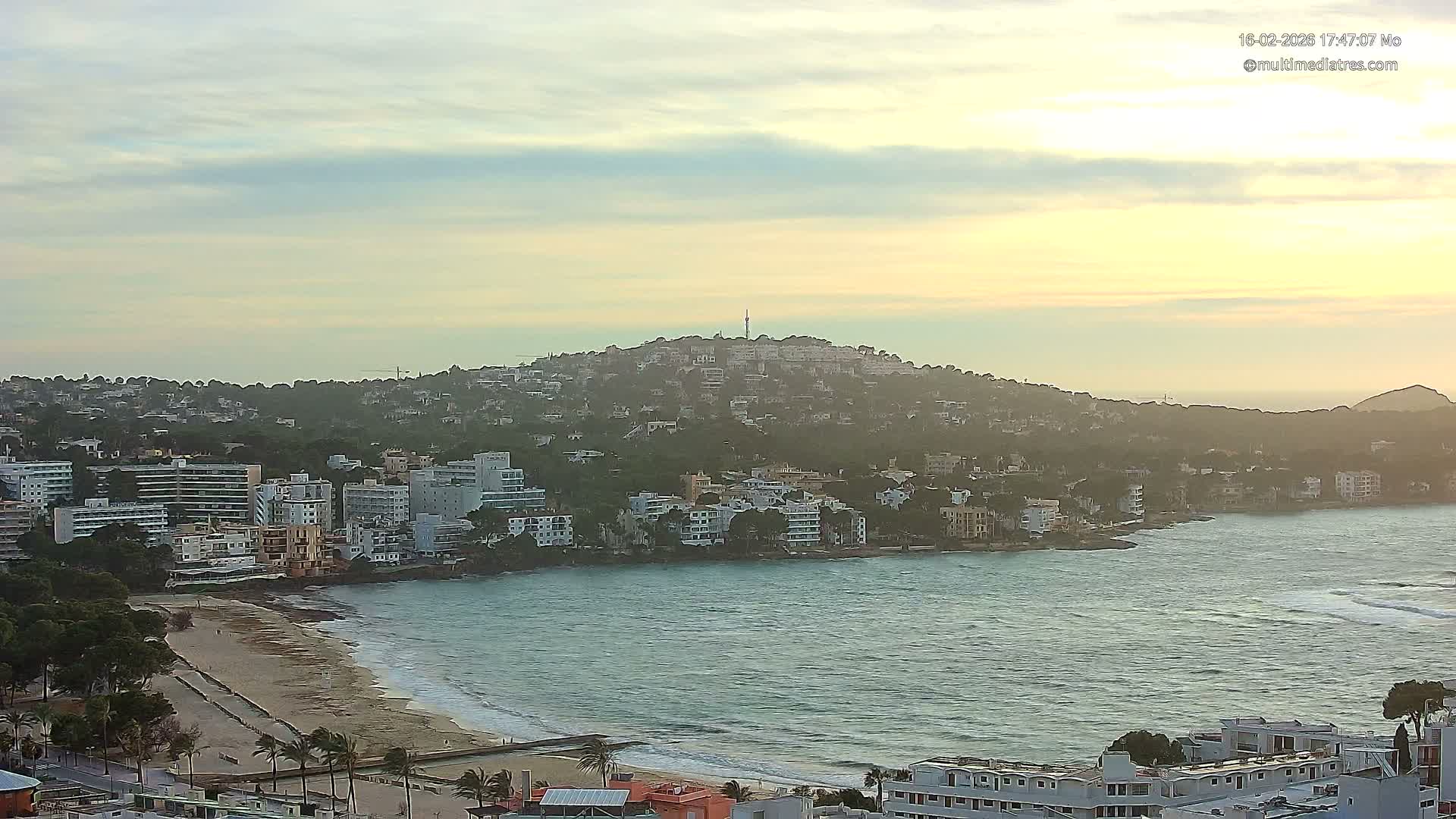 Mallorca, Santa Ponsa Beach Live Cam - Balearic Islands, Spain