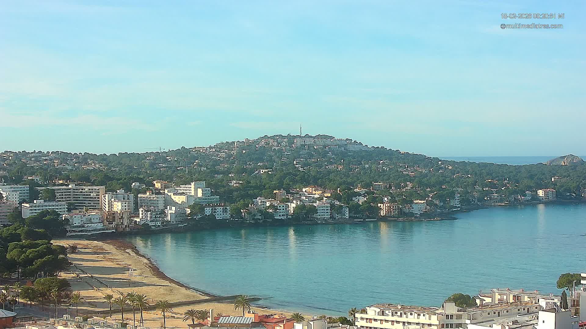 Mallorca, Santa Ponsa Beach Live Cam - Balearic Islands, Spain