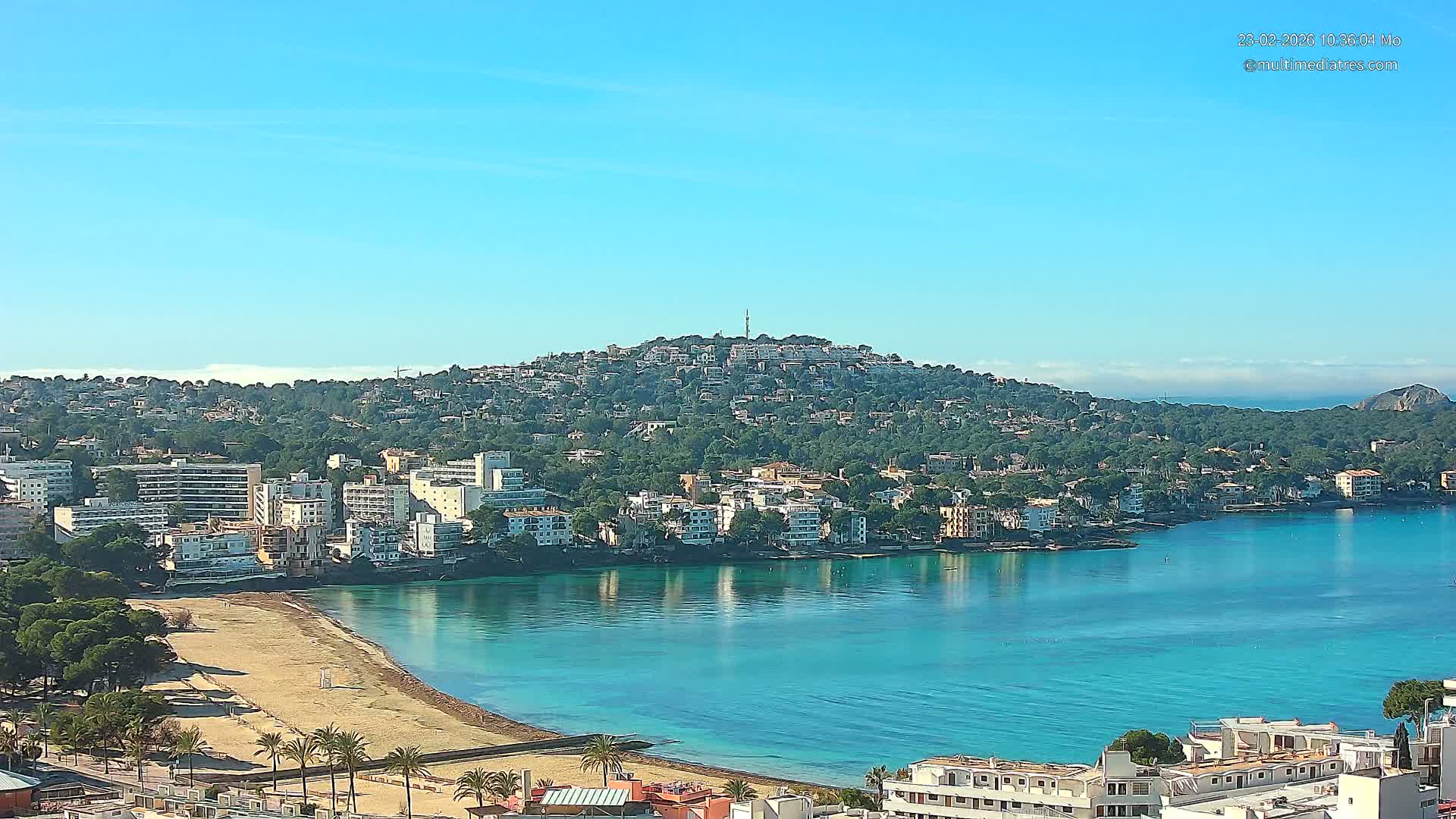 Mallorca, Santa Ponsa Beach Live Cam - Balearic Islands, Spain