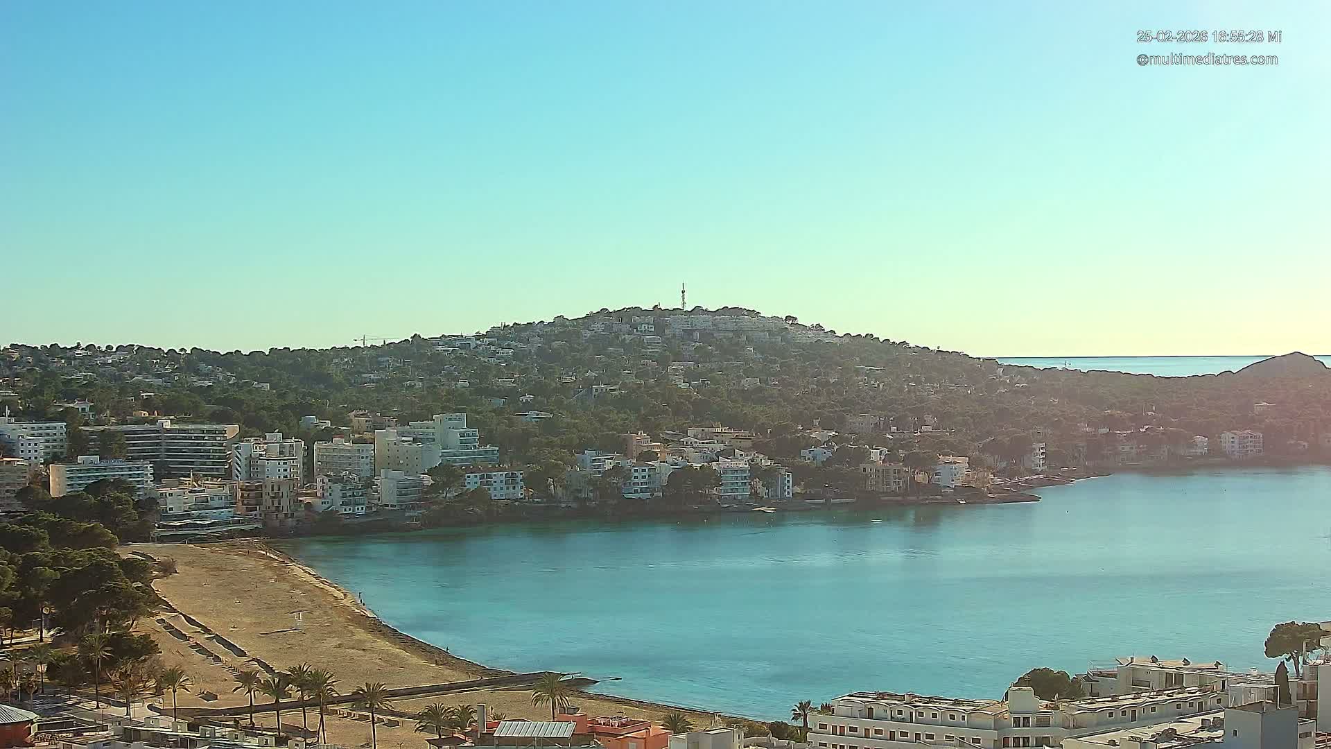 Mallorca, Santa Ponsa Beach Live Cam - Balearic Islands, Spain